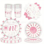 Pink Sunflower Collection Themed Birthday Party for 10
