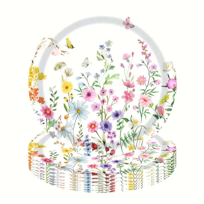 68pcs Wildflowers Party Supplies Set for 16 guests - Image 3